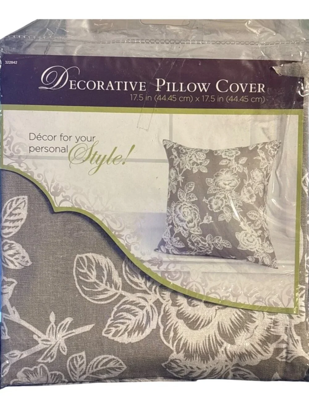 Decorative Throw Pillow Covers Only 17.5″ X 17.5″ Square Polyester Mix 2011 (1)